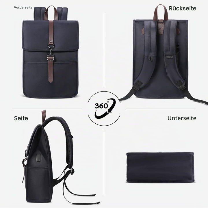 HEROIC KNIGHT Rucksack Damen Herren,Laptop Rucksack 15,6 zoll Business Rucksack mit USB-Anschluss El