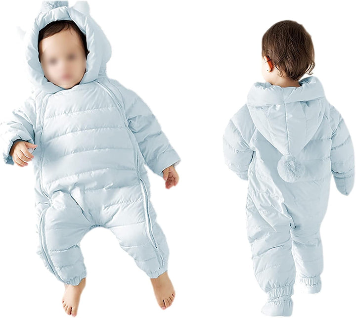 amropi Baby Winter Overall Mit Kapuze Schneeanzüge Strampler Jungen Mädchen Spielanzug für 3-24 Mona