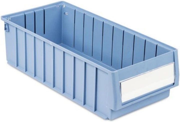 SparSet 5x Regalkasten 500 BH mit Etikett &amp; Schutzhaube | HxBxT 14x23,4x50cm | 12,6 Liter | Sichtlag