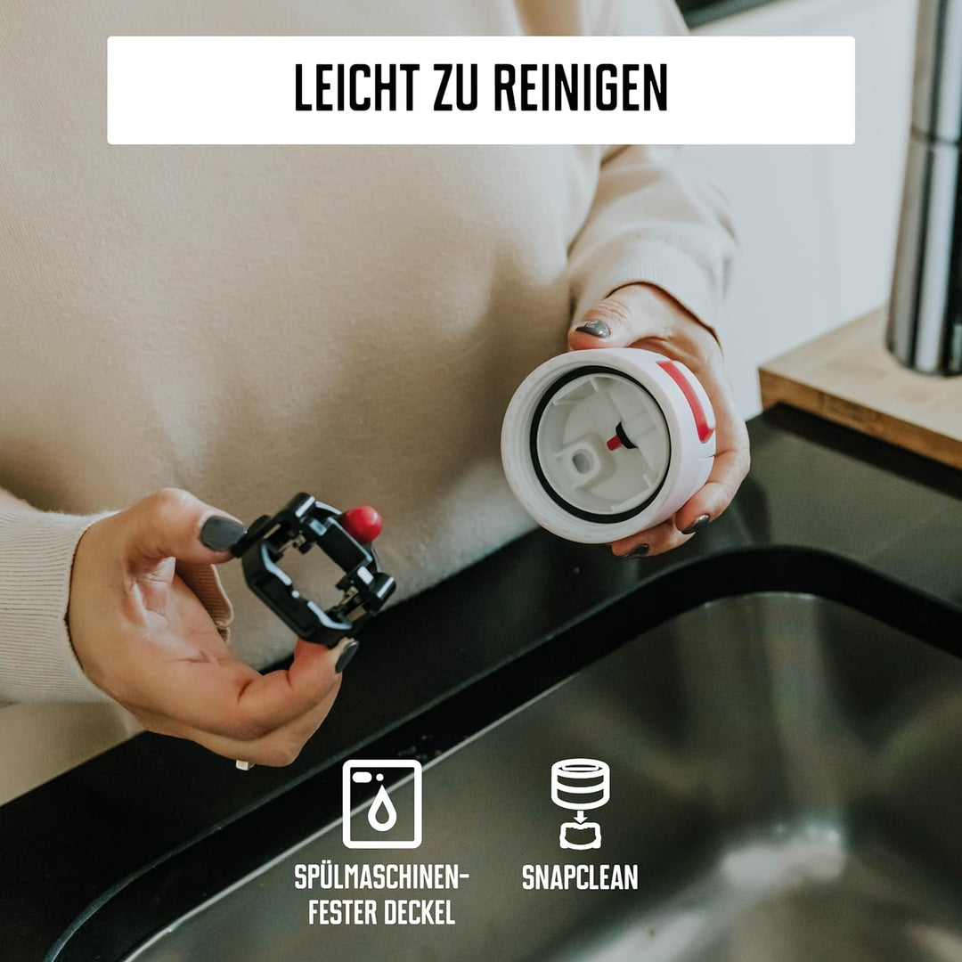 Kambukka Thermobecher 500ml - Kaffeebecher to go aus Edelstahl - Auslaufsicher & dicht - Isolierbech