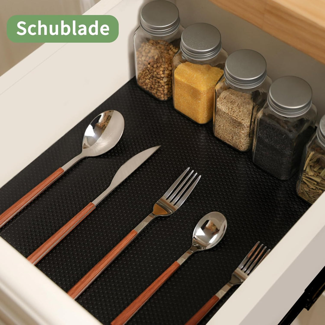 wohomuke Schubladenmatte 30x600cm küche Matte für schubladen schubladeneinlage zuschneidbar Eva Kühl