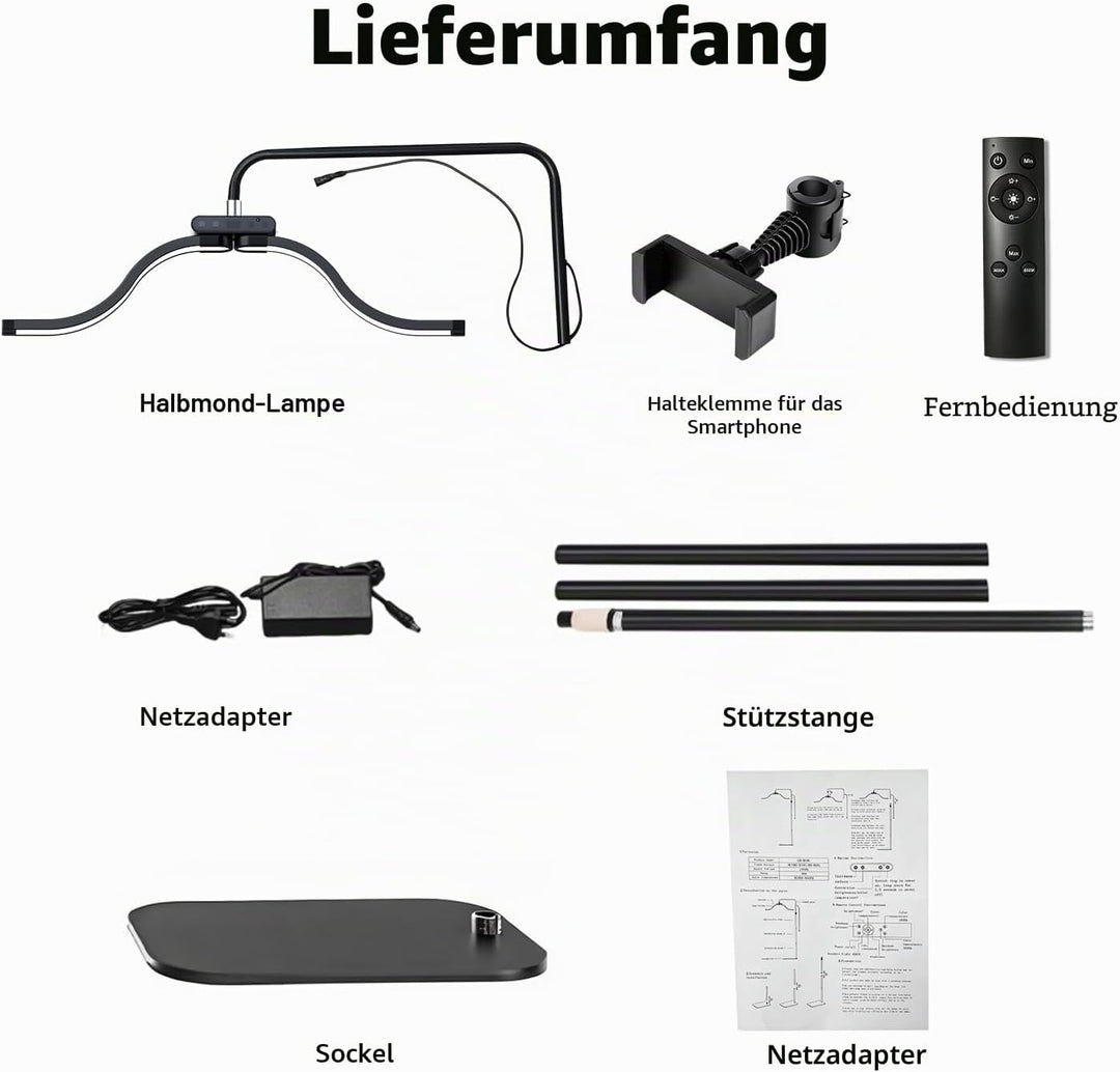 Wimpern Lampe für Wimpernverlängerungen mit Telefonhalter, Tätowierer, Nageltechniker – kühle, LED B