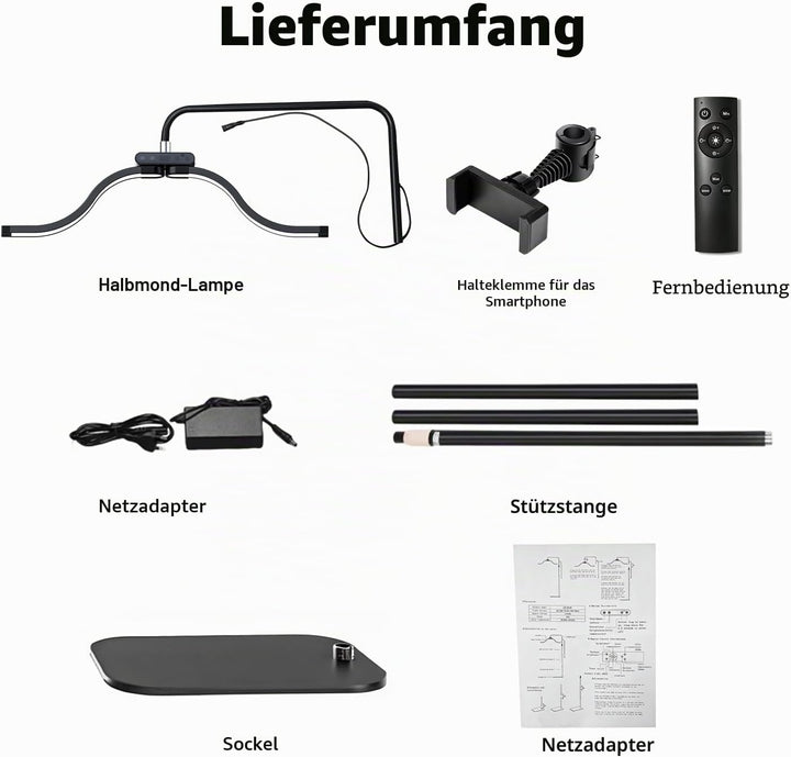 Wimpern Lampe für Wimpernverlängerungen mit Telefonhalter, Tätowierer, Nageltechniker – kühle, LED B