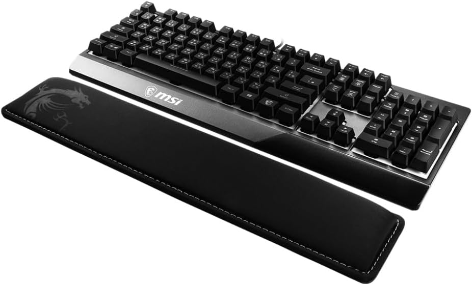 MSI VIGOR WR01 Handballenauflage für Tastatur, Kühlgel, Memory-Schaumstoff, Ice Silk Lycra-Polsterun