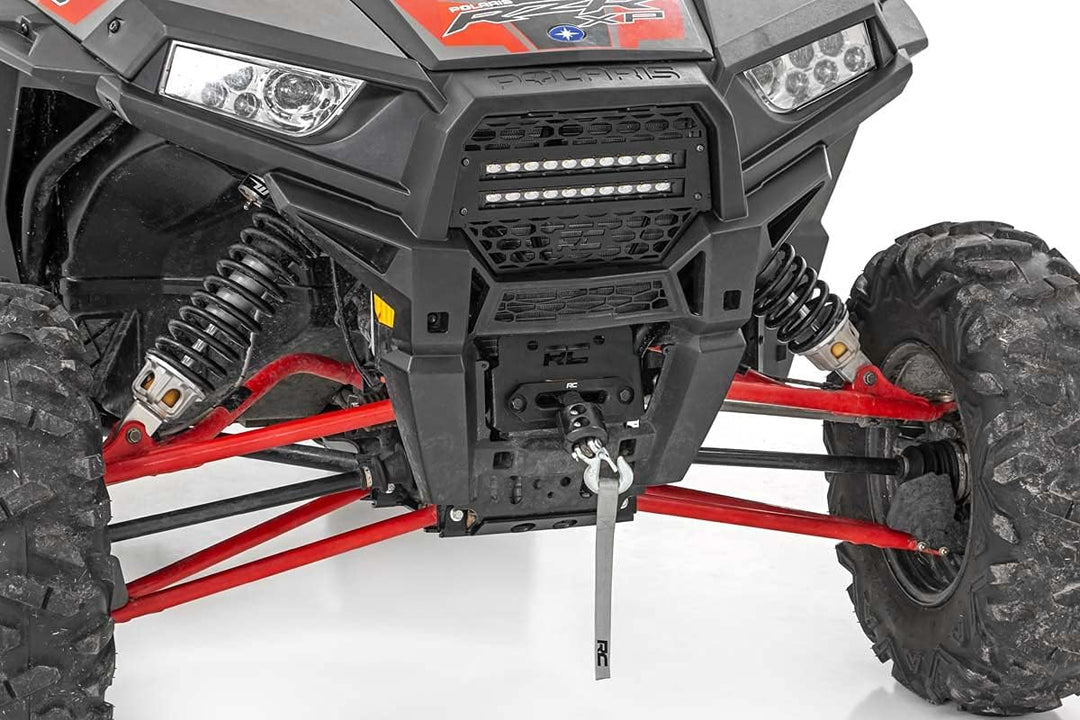 Rough Country Seilwinde Montageplatte für 2014-2022 Polaris RZR XP 1000-93042, schwarz