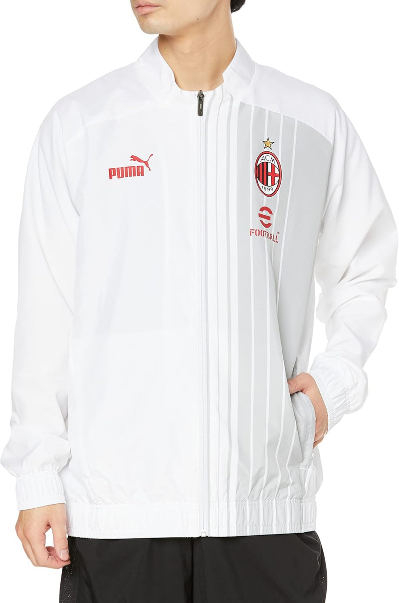 AC Milan Herren Prematch Jacket Jacket M White-Tango Red, M White-Tango Red
