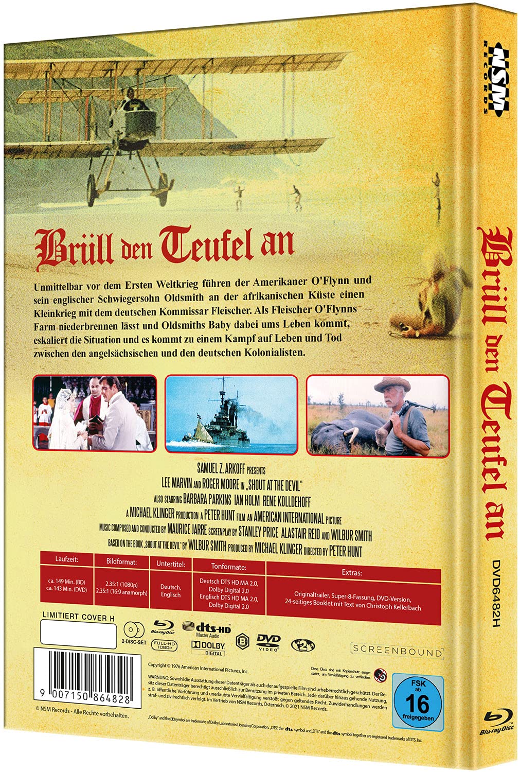 Brüll den Teufel an - Zwei wie Hund und Katz - Shout at the Devil [Blu-Ray+DVD] - uncut - limitierte