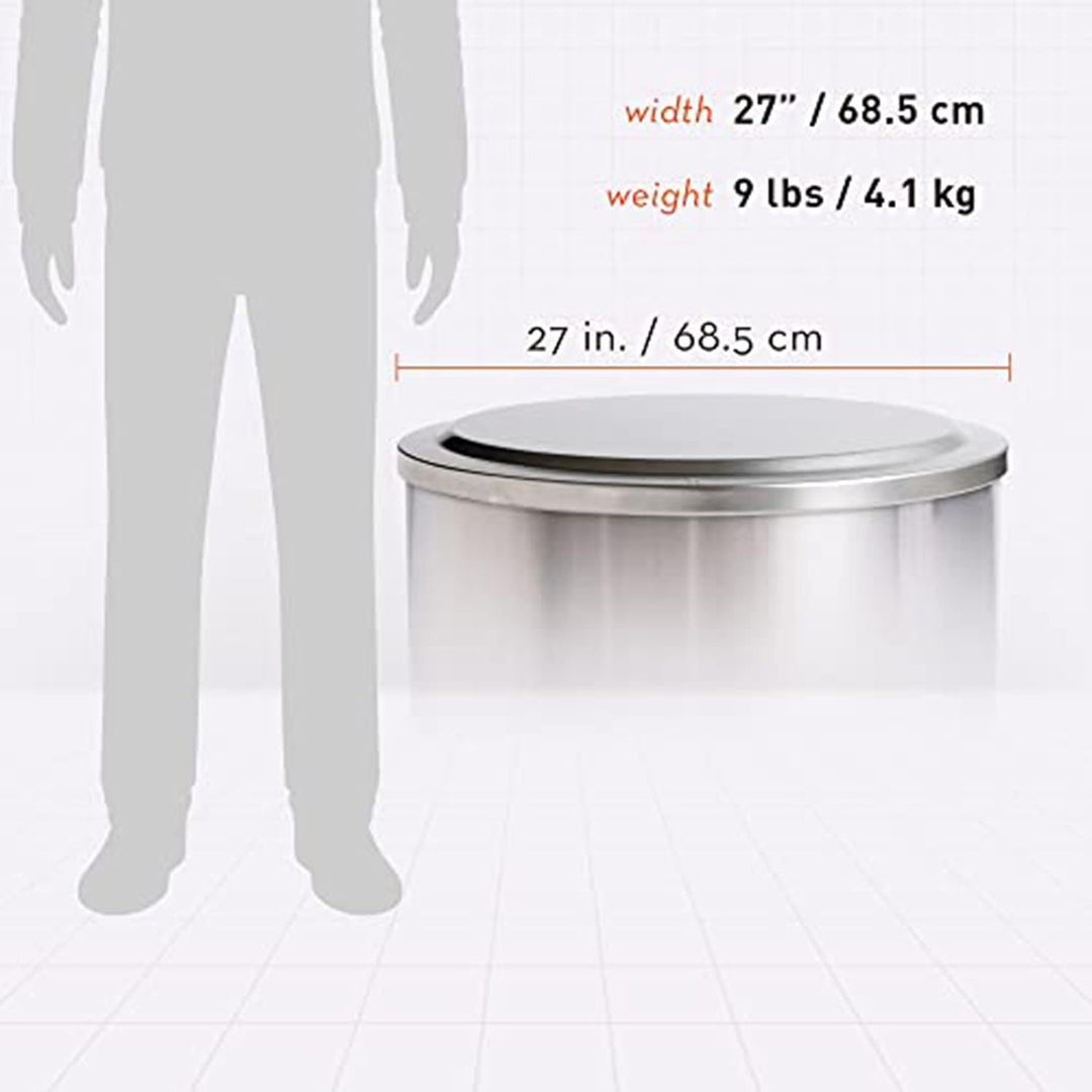 Solo Stove Deckel für Feuerschale Yukon | Edelstahl-Feuerstellen-Zubehör, Winterfest, wasserdicht, a