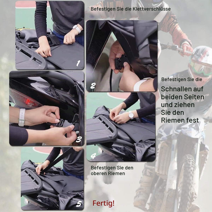 ROCKBROS Motorrad 62L Gepäckträgertaschen + 55L Gepäckrolle 100% Wasserdicht Motorradtaschen PVC Dop