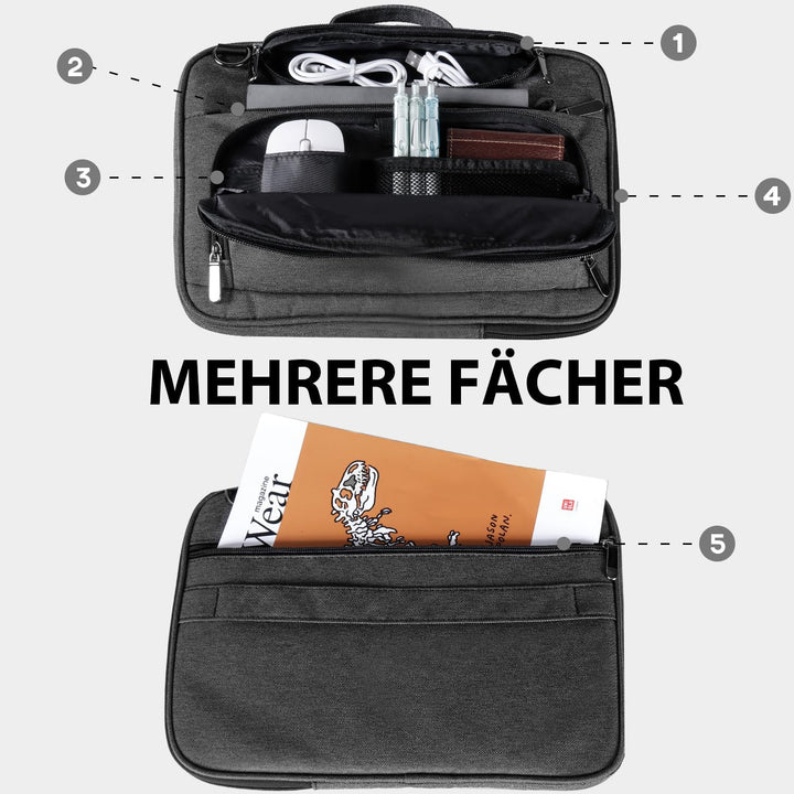 BERTASCHE 13 Zoll Laptop Sleeve Case, Laptoptasche für MacBook Air 13/Pro 13, Surface Pro 9/8/7/6/5/