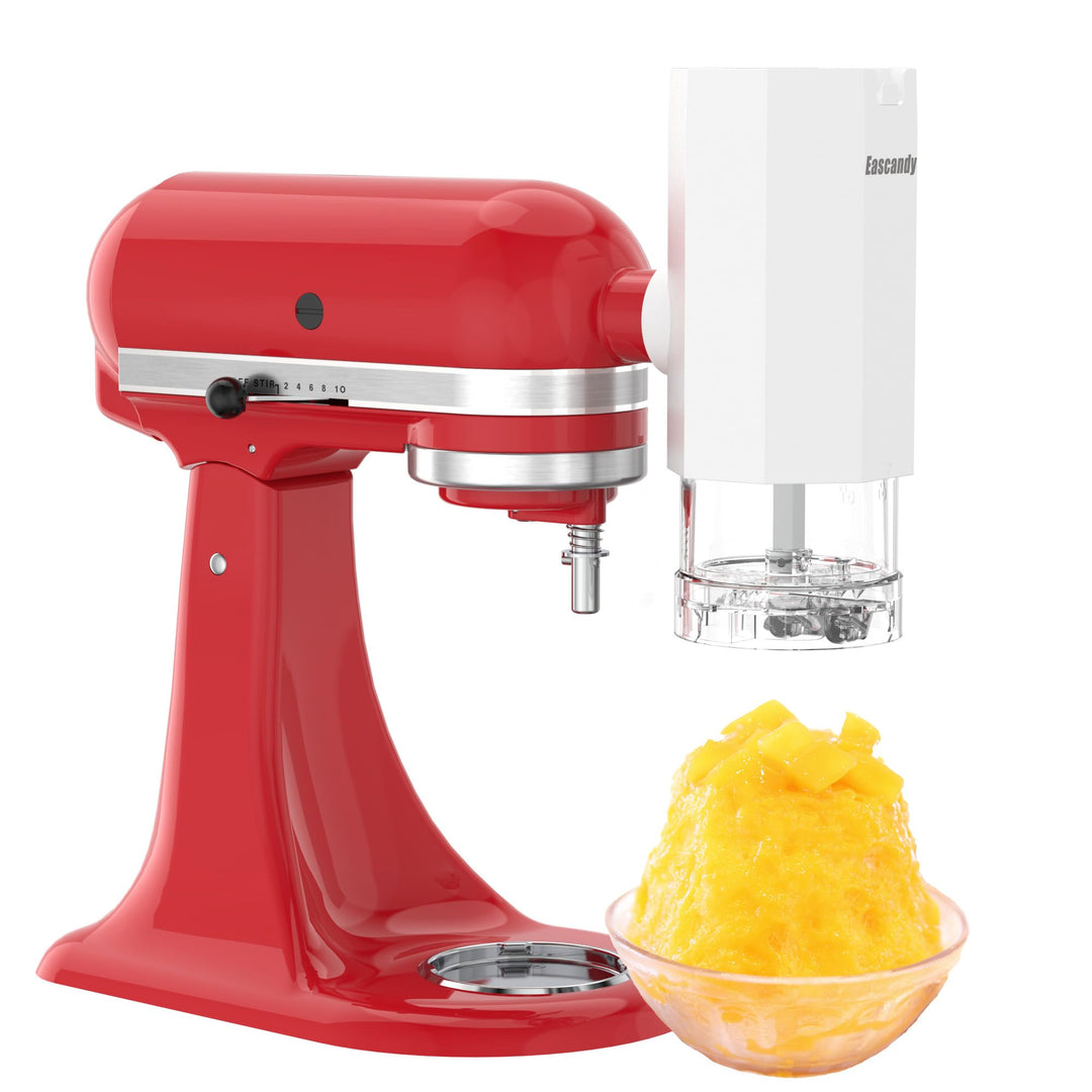 Rasiereis-Aufsatz für KitchenAid Standmixer, Schneekegel-Maker für KitchenAid mit 8 Eisformen, Edels