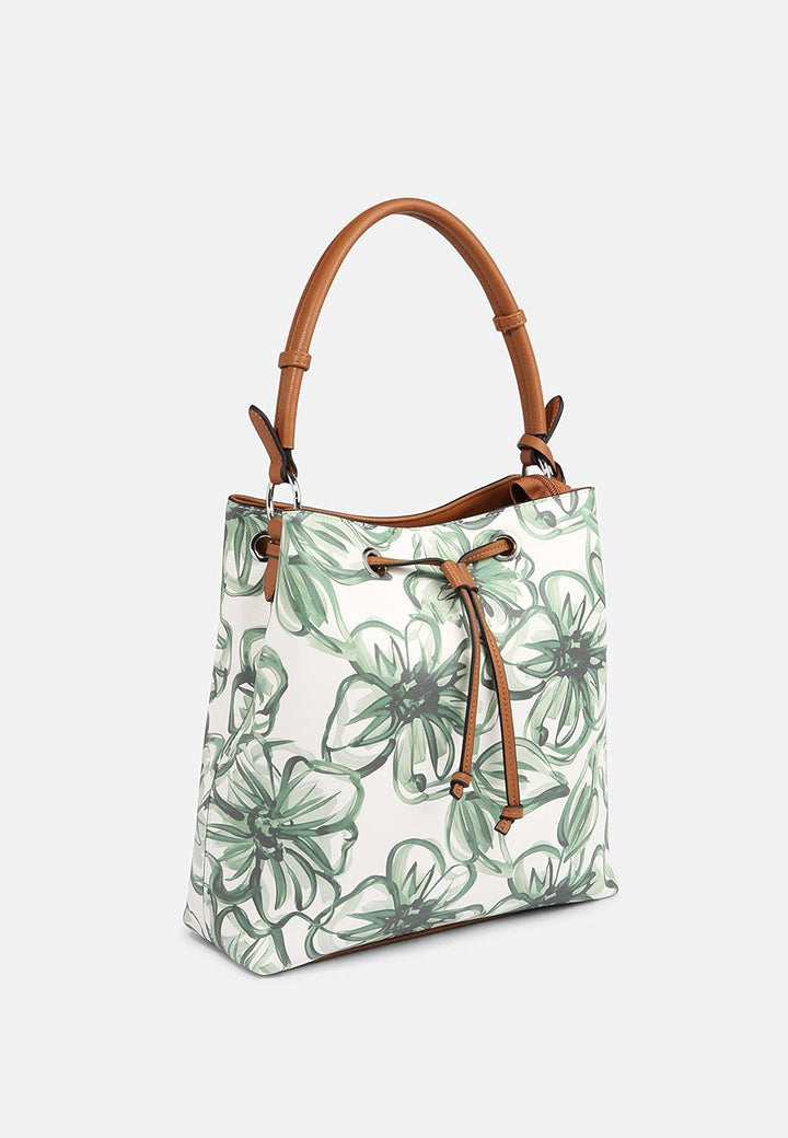 L.CREDI Handtasche Jasmin mit Label-Applikationen