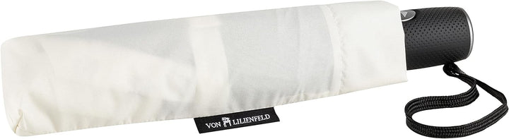 VON LILIENFELD Regenschirm Taschenschirm Schwarze Katzen Windfest Auf-Zu-Automatik Stabil Leicht Kom