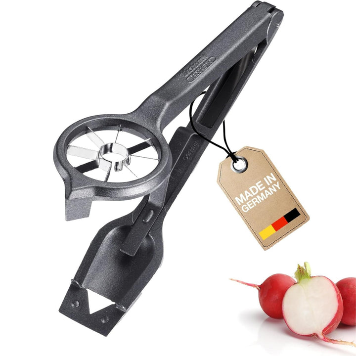 Westmark Radieschen Schneider Decoretto Black Edition – Radieschen & Zitronen verzieren – Buffet & S