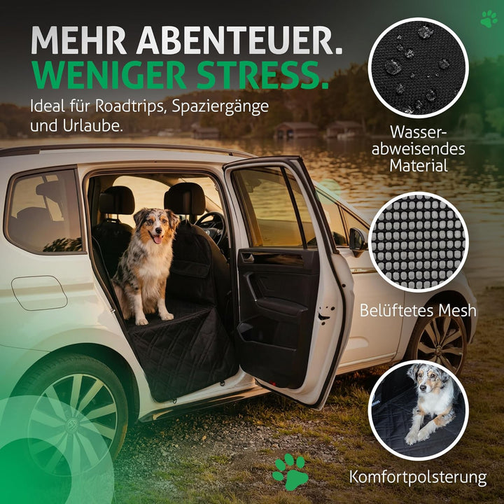 Hundedecke Auto Rückbank [Hartboden Erweiterung] Auto Hundedecke Rücksitz, Hundematte Rückbank, Rück