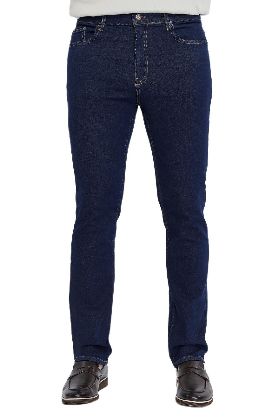 Herren Jeans Regular Fit, Stretch Jeanshose, Herren High Waist, Straight Cut, Basic Washed, Männer H