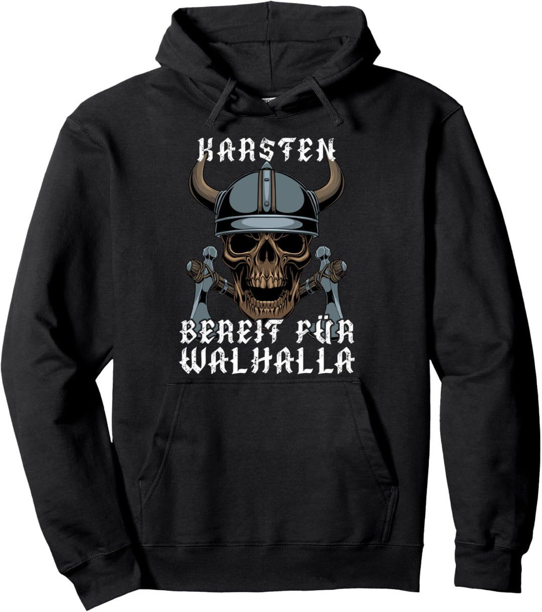 Karsten - Bereit für Walhalla - Personalisiert Pullover Hoodie
