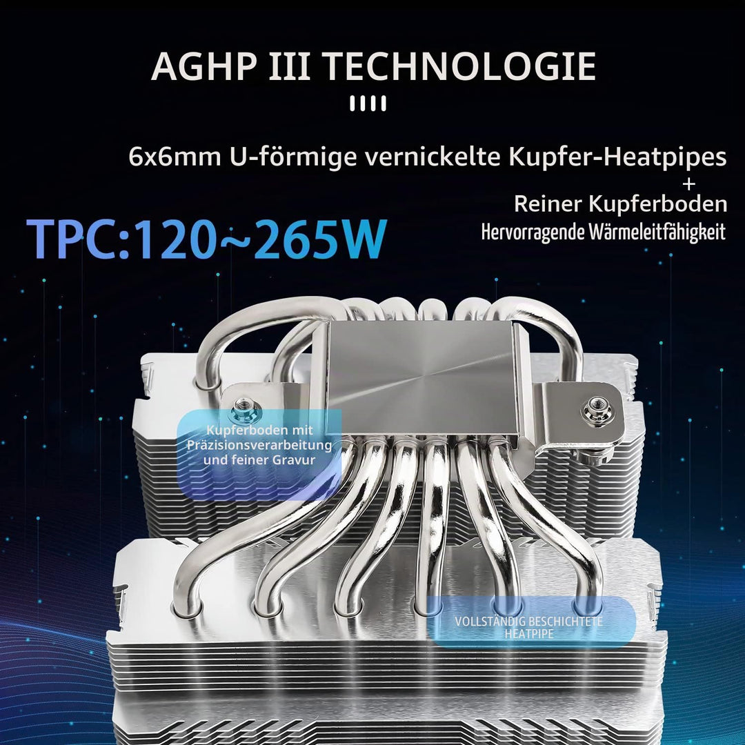 Thermalright Peerless Assassin 120 SE CPU-Luftkühler, Dual Tower 6 Heatpipes, Dual 120 mm TL-C12C PW