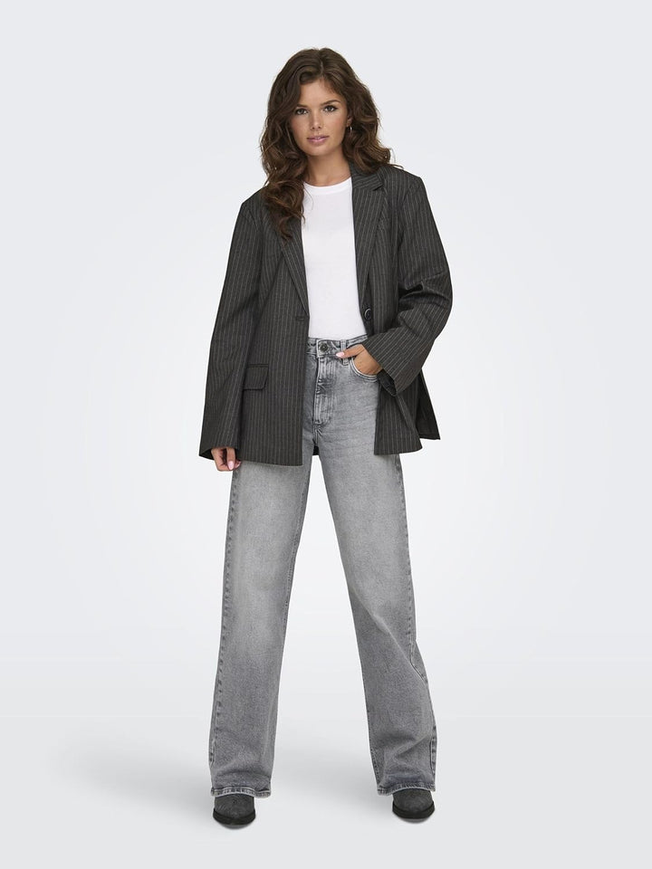 ONLY Female Jeans mit weitem Bein ONLJUICY Hohe Taille Weiter Beinschnitt Jeans 25W / 30L Medium Gre