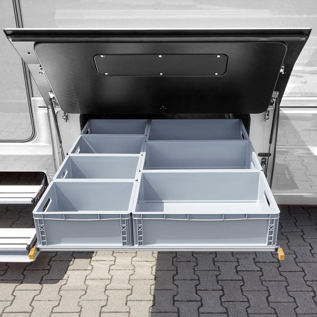 1 Paar Vadania Schwerlastauszüge 650 mm Kugelauszug mit einer Belastbarkeit von 200 kg und Feststell