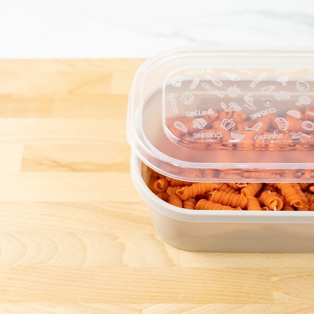 Frischhaltedosen mit Deckel 1.1 L – 12 Stück Vorratsdosen & Gefrierdosen – BPA-frei, mikrowellengeei
