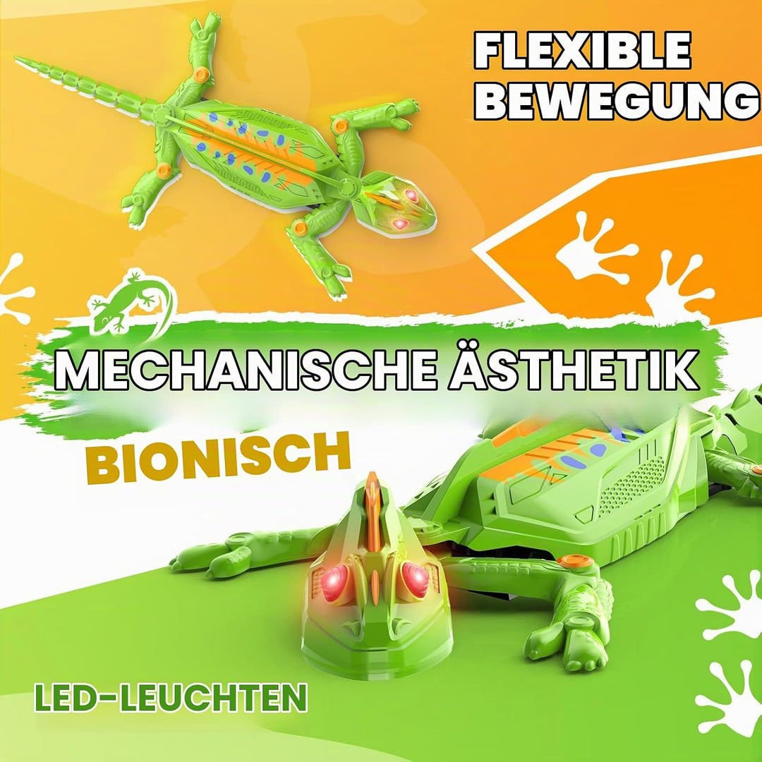 Wall Crawler Gecko, Ferngesteuerter Gecko, der an Wänden und Decken entlang krabbelt, Eidechse Robot
