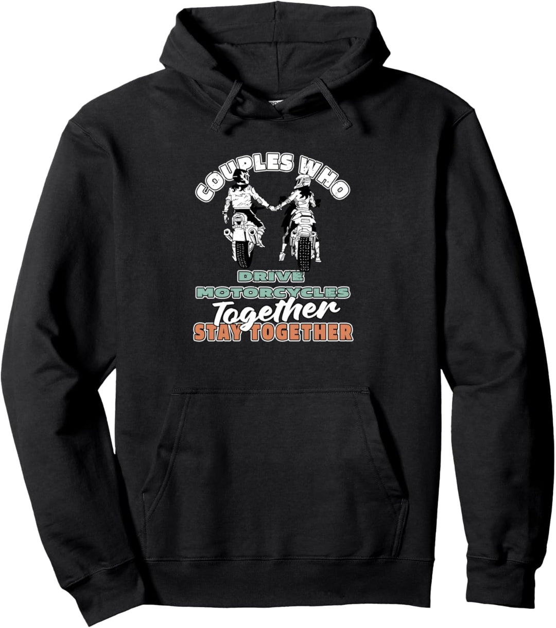 Biker Paar Motorradclub - Rider Bike Motorbike Motorrad Pullover Hoodie