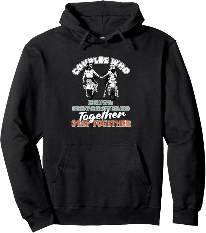 Biker Paar Motorradclub - Rider Bike Motorbike Motorrad Pullover Hoodie