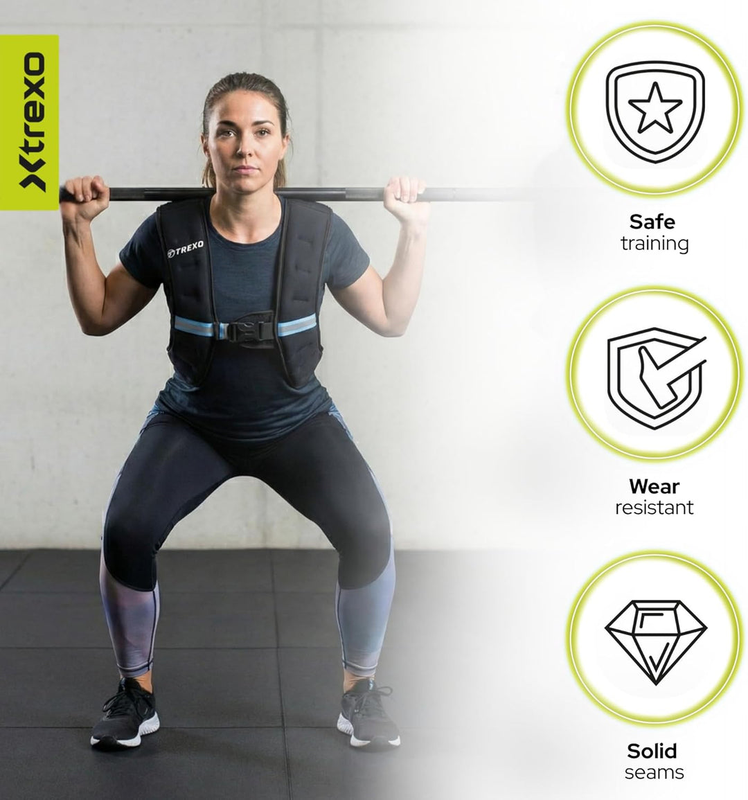 Trainingsweste mit Gewichten 5/8/10 KG 8 KG, 8 KG