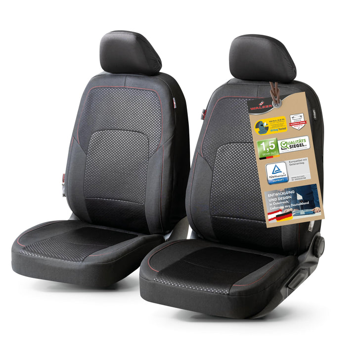 Walser Premium Autositzbezüge Logan mit Reissverschluss Qualitätssieger Sehr Gut* Sitzbezüge Auto, Z