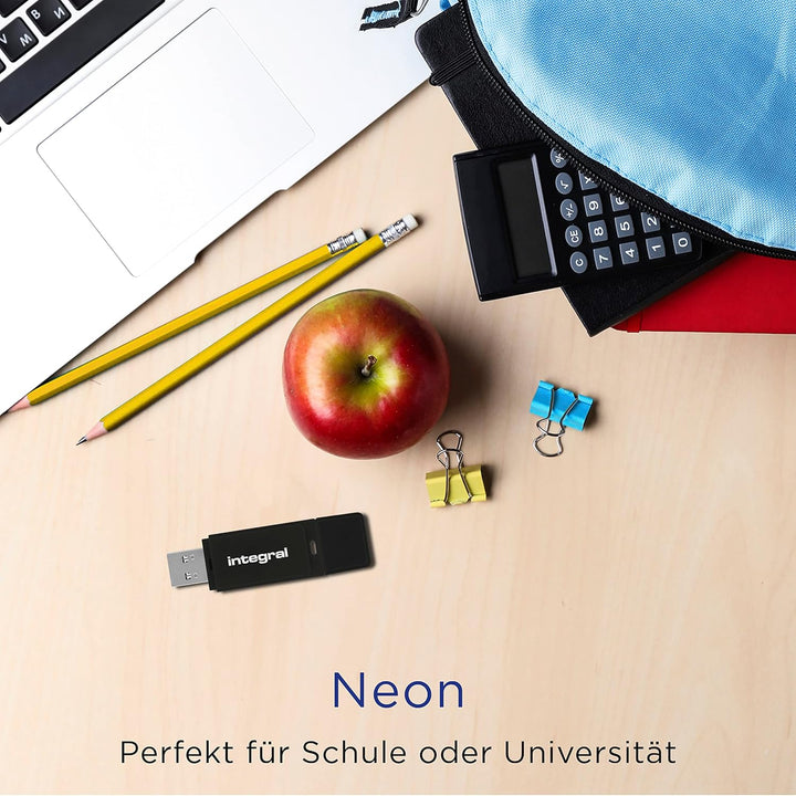Integral 64GB Neon USB 2.0 Flash-Laufwerk 5er-Pack (Schwarz/Pink/Gelb/Orange/Blau) USB2.0 64GB Multi