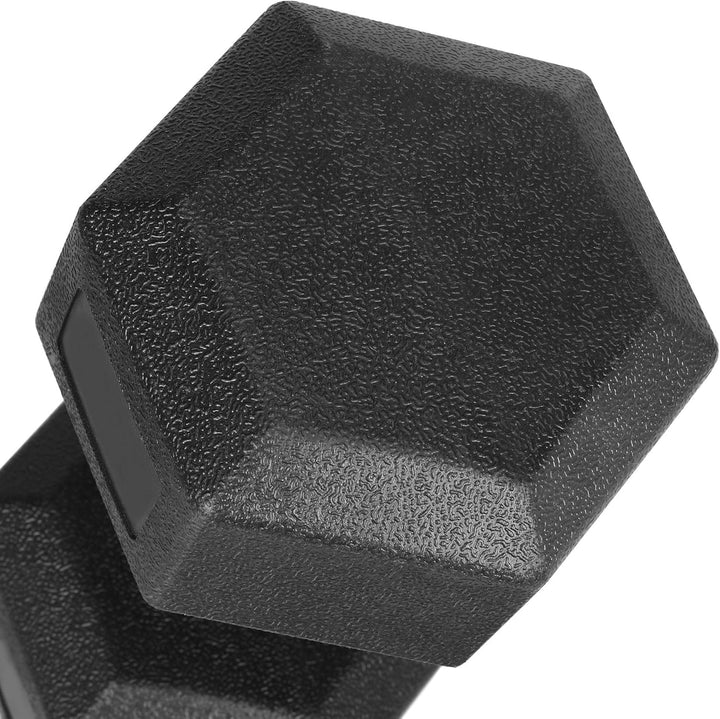 Yaheetech 2 Stück Hantel Set 5/7,5/10 Kg Kurzhanteln Gusseisen Hexagon Hanteln Gewichte Training für