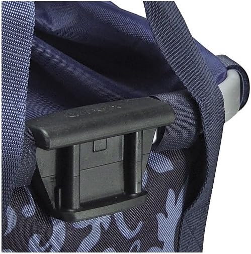 KLICKfix Damen Fahrradkorb Barock Navy Single, Barock Navy Single