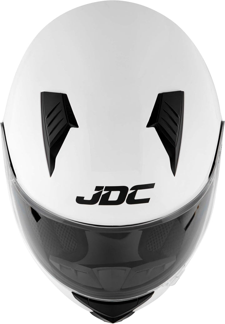 JDC volles Gesicht Motorrad Helm - Prism S Weiss, S Weiss