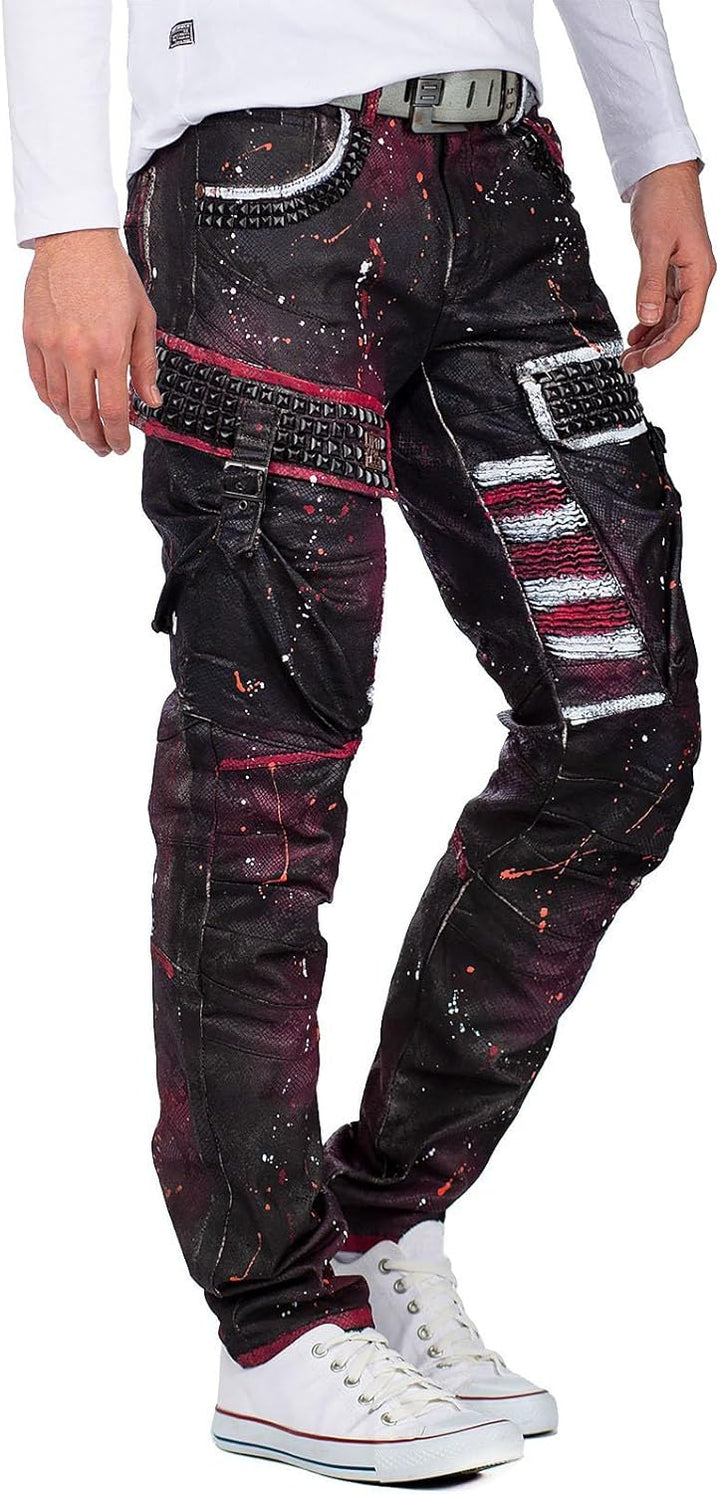 Cipo & Baxx Herren Jeans – Stylische Denim-Mode mit einzigartigem Design, Slim-Fit & Regular-Fit, Bi