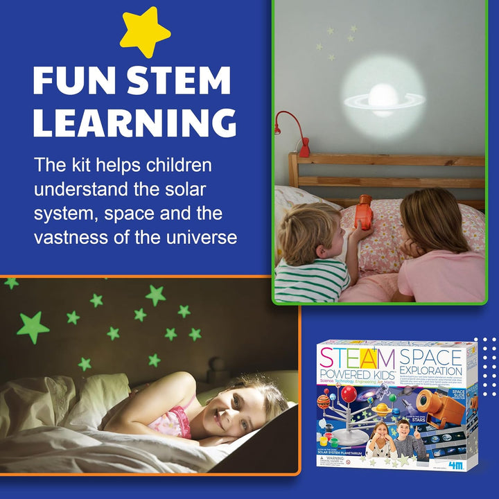 4M STEAM Powered Kids Space Exploration - Experimentierkasten Kinder ab 8 Jahre, Mint Lernspielzeug