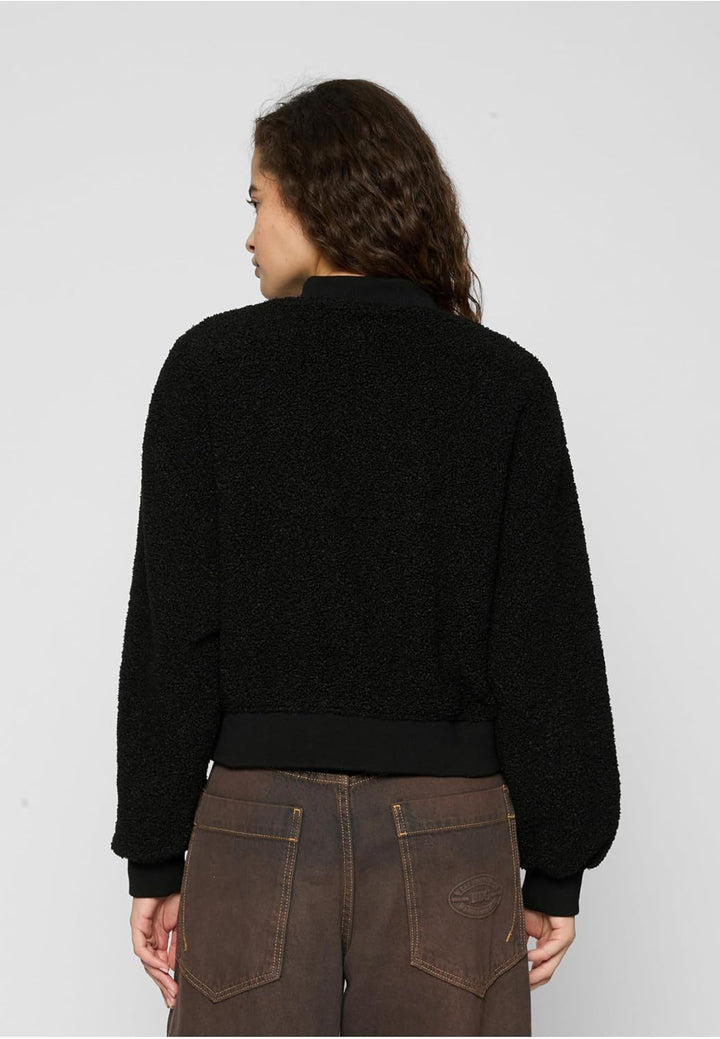 Urban Classics Damen Ladies Oversized Sherpa Bomber Jacket Jacke 4XL Schwarz, 4XL Schwarz