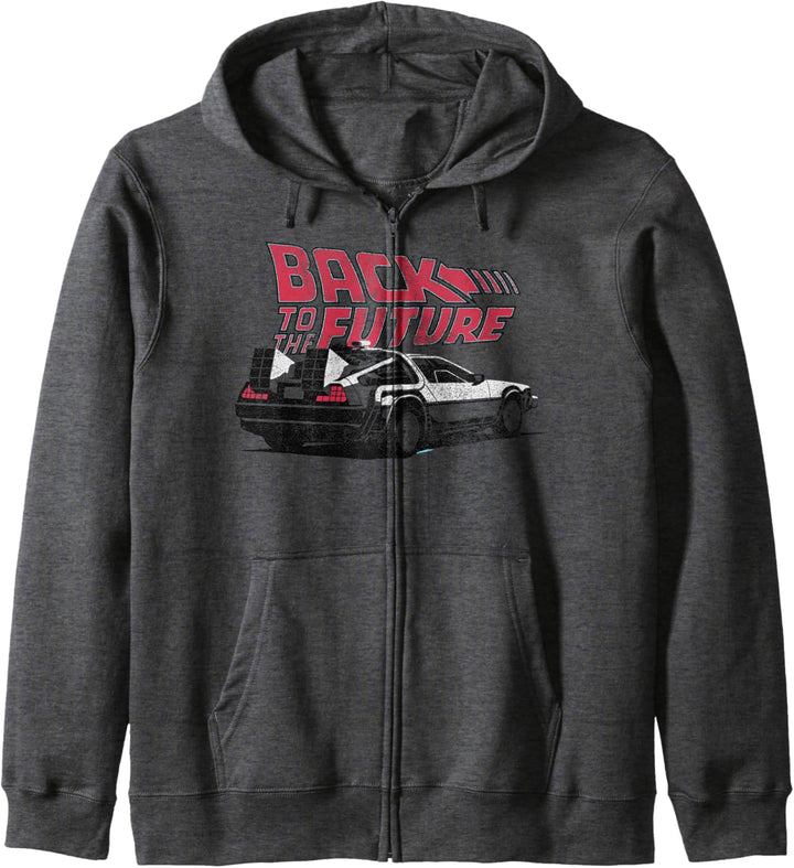 Back To The Future Retro Vintage Delorean Kapuzenjacke