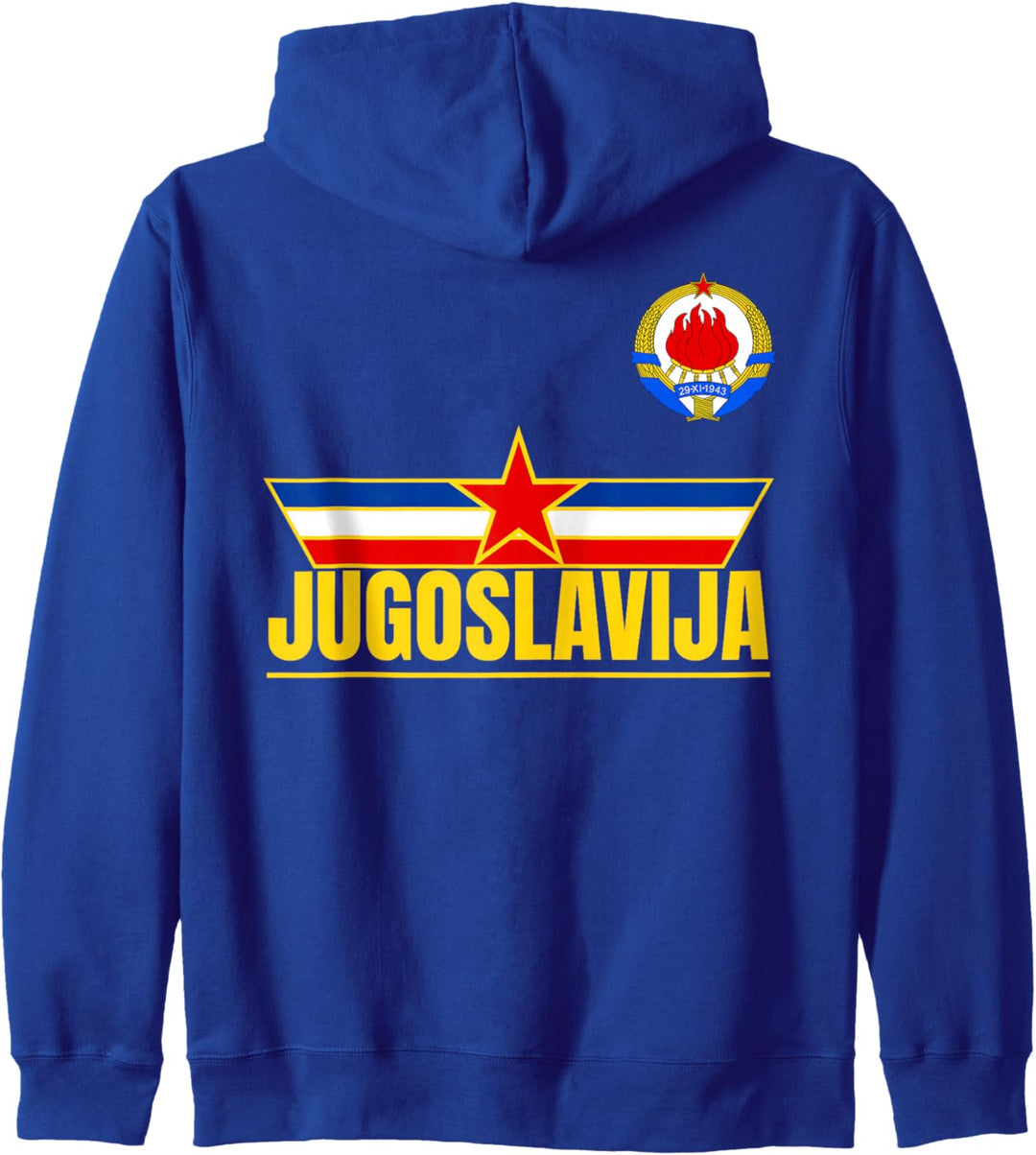 Jugoslavija Zastava Emblem von Jugoslawien Flagge Yugo Kapuzenjacke