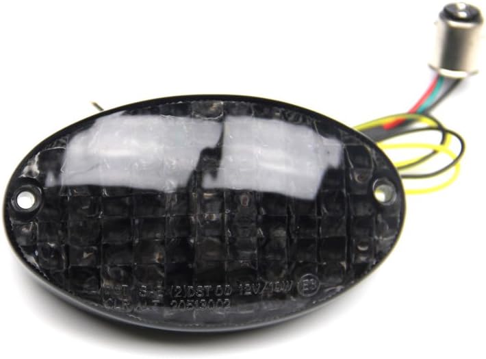 avdb-moto LED-Bremslicht mit integrierten Blinker kompatibel mit Buell XB9, XB12 (Getönt), Getönt