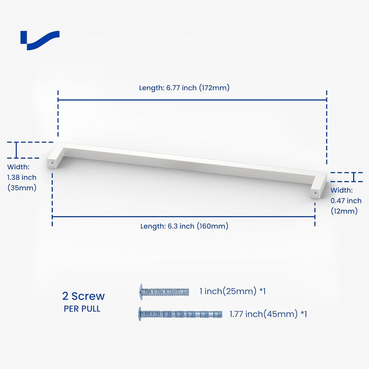 LONTAN 15 Stück Schrankgriffe Weiss Möbelgriffe 160mm lochabstand Möbelgriffe Weiss Griffe für Küche