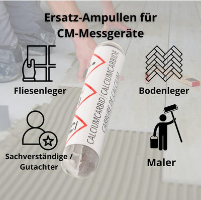 20 Stk Calcium-Carbid Ampullen CA 7 - CM Ampullen für CM Messgeräte