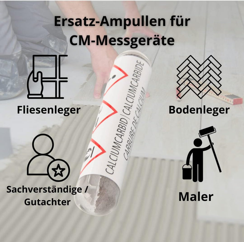 20 Stk Calcium-Carbid Ampullen CA 7 - CM Ampullen für CM Messgeräte
