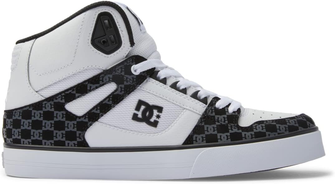 DC Shoes Herren Pure High-top WcSneaker 43 EU Black White Monogram, 43 EU Black White Monogram