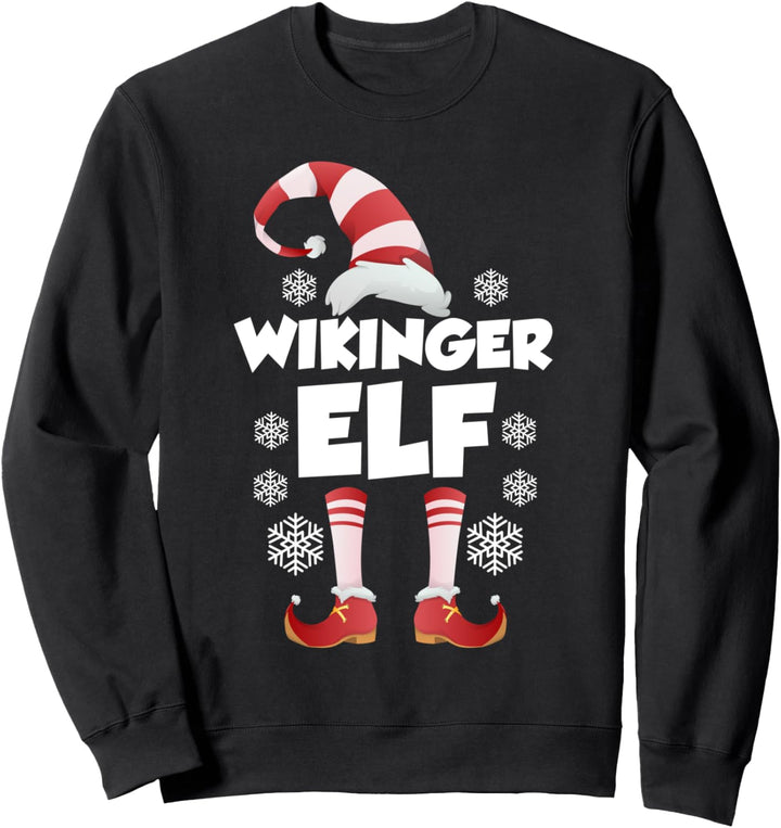 Wikinger Elf Elfen Familien Outfit Weihnachten Weihnachtself Sweatshirt