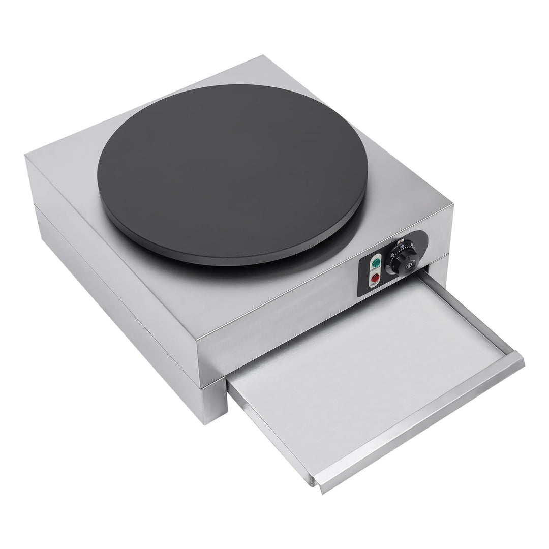 Crêpes Maker mit antihaftbeschichteter Platte: 3000W Elektrogrill für Crepes, Pancakes, Galettes, Bu