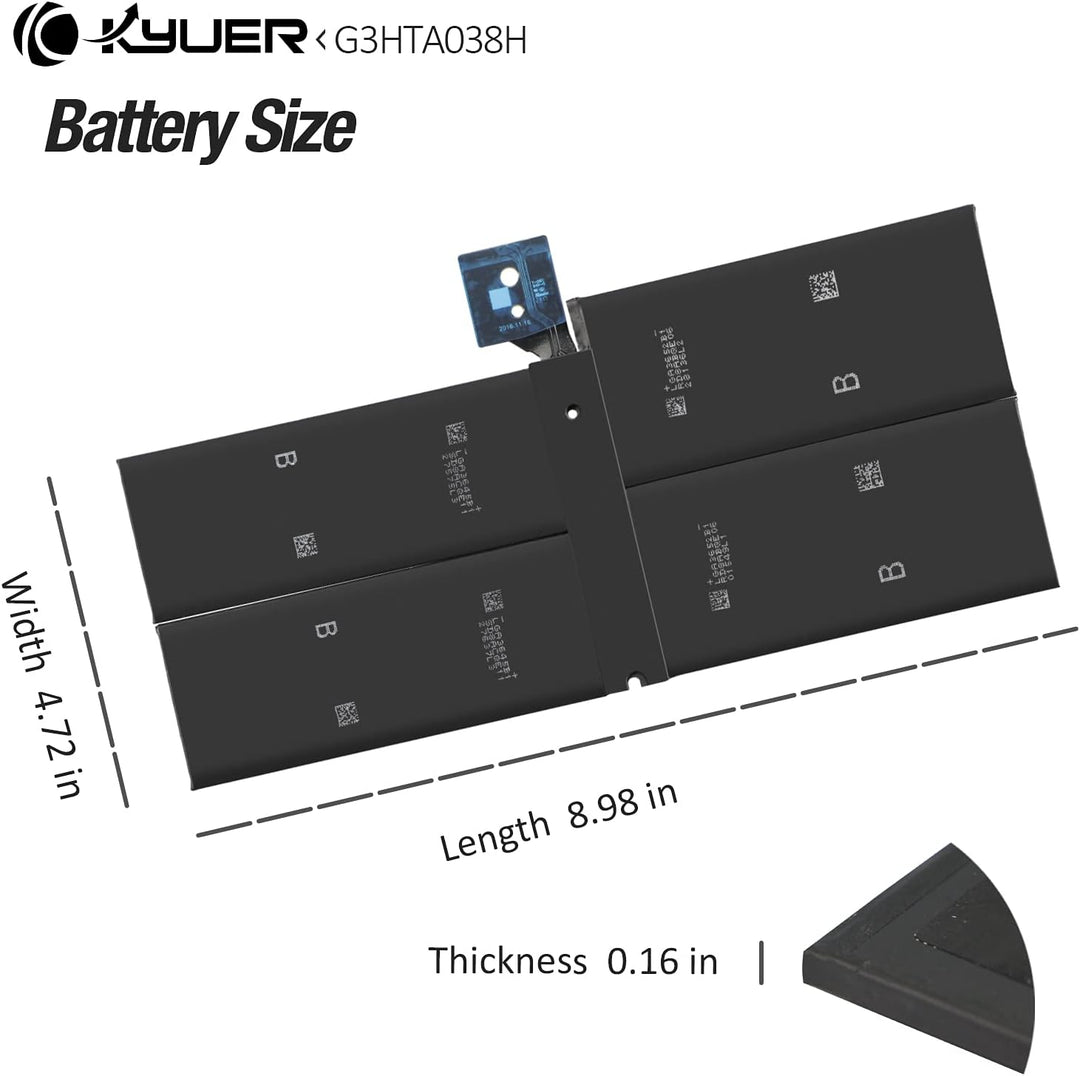 K KYUER G3HTA038H DYNM02 Tablette Akku Compatible with Microsoft Surface Pro 5 5th 1796 2017/Surface