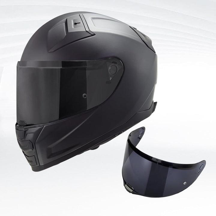 VCOROS Motorradhelm Visier,Helmvisier für LS2 FF811/vector 2/Citation II,Motorrad Windschutz Helm Ob