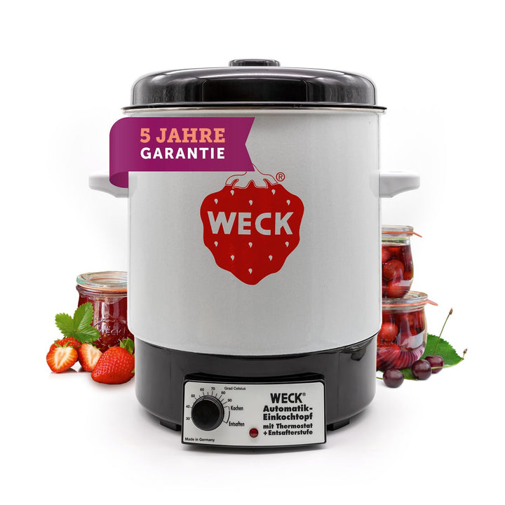 WECK Einkochautomat WAT 14 (Einkochtopf emailliert, mit Thermostat, ohne Uhr, 29 Liter), WAT 14