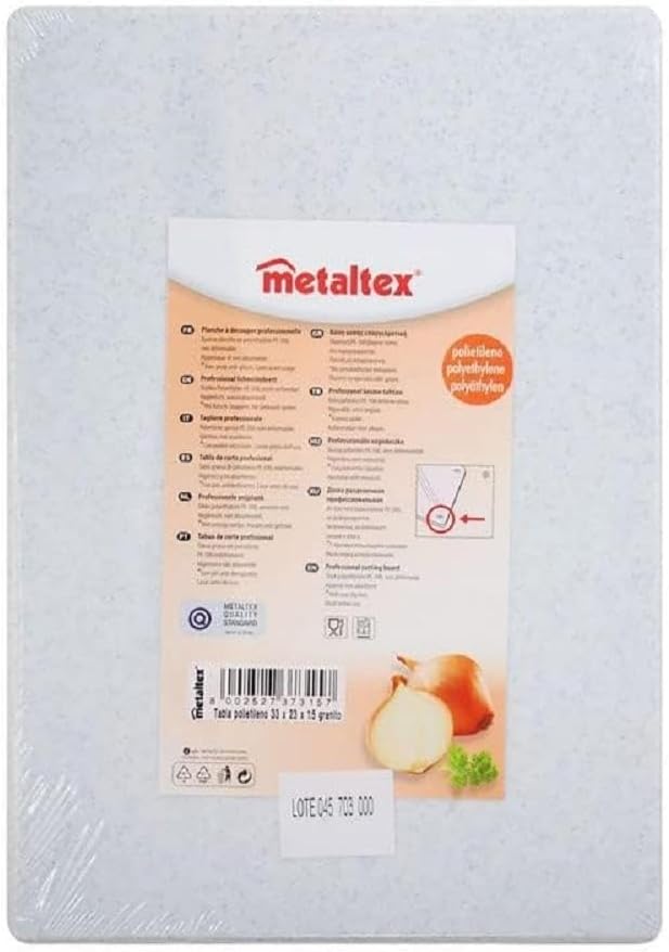 Metaltex 73381538 Polythene Chopping Board 33 x 23 x 1,5 cm Marble 33L x 23B cm Marmor, 33L x 23B cm